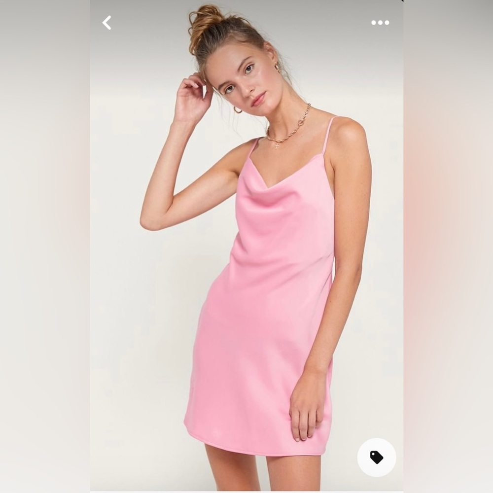 Urban outfitters Pink Silk Dress